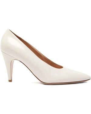 Gianvito Rossi Amelia Pointed-Toe Court Shoes - White