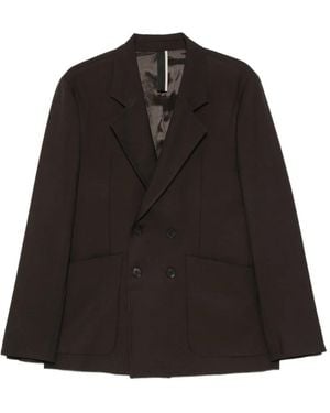 Low Brand Double-Breasted Blazer - Black