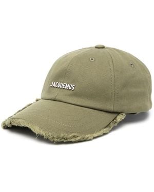 Jacquemus La Casquette Artichaut Logo-Plaque Cotton-Twill Cap - Green