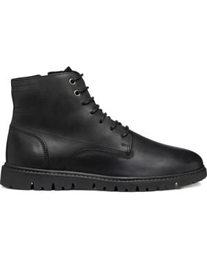 Geox Ghiacciaio Lace-Up Zip Boots - Black