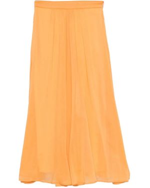 forte_forte Pleated Skirt - Orange