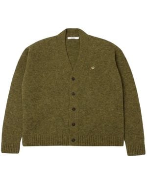 Edmmond Studios Logo-Patch Knit Cardigan - Green