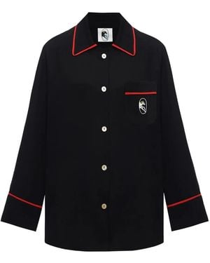 Sleeper Finnegan Pajama Shirt - Black