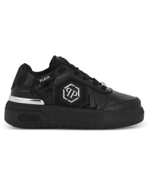 Philipp Plein Sk8R Plein Low-Top Sneakers - Black