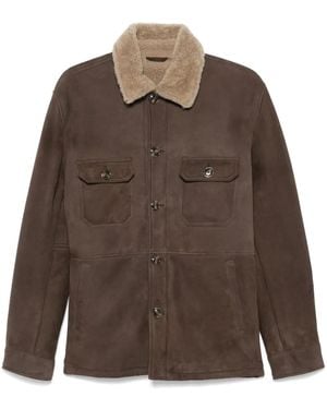 Barba Napoli Suede Jacket - Brown