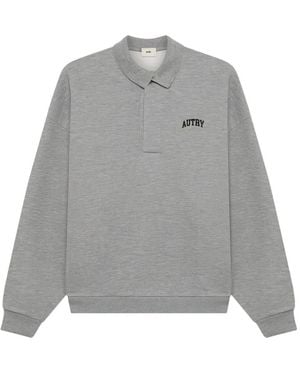 Autry Polo Sweatshirt - Grey