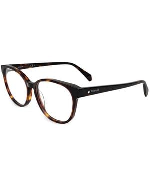 Polaroid Tortoiseshell-Effect Round-Frame Glasses - White