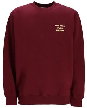 Drole de Monsieur エンブロイダリー スウェットシャツ - レッド