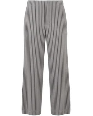 Vivetta Ully Pleated Wide-Leg Trousers - Grey
