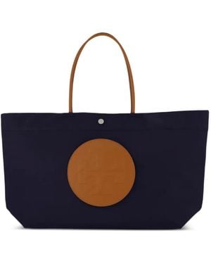 Tory Burch Bolso Shopper Ella Twist Reversible - Azul