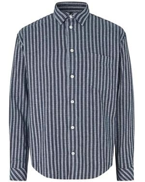 Samsøe & Samsøe Saluan Check-Pattern Shirt - Blue