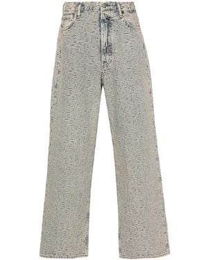 Acne Studios Jeans Met Wijde Pijpen - Grijs