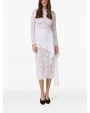 Pink Kleid Mit Spitze - Weiß