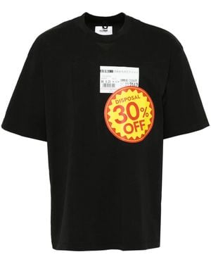 Doublet T-Shirt Dispensation Reduction - Nero