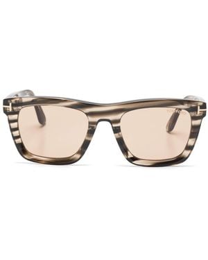 Tom Ford Square-Frame Sunglasses - Natural
