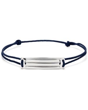 Le Gramme Sterling 5G Gordon Braided Bracelet - White