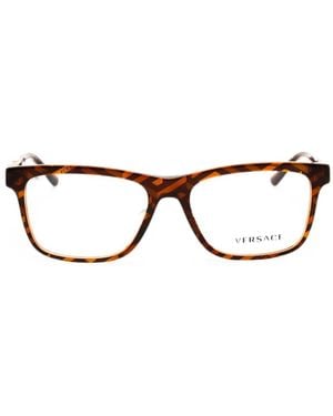 Versace Rectangle-Frame Glasses - Black