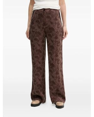 INTROPIA Floral-Patterned Pants - Brown