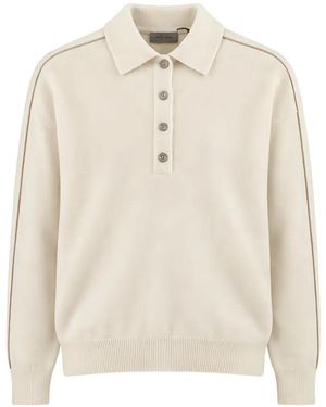 Paul & Shark Poloshirt Mit Knopfleiste Und Überschnittenen Schultern - Weiß