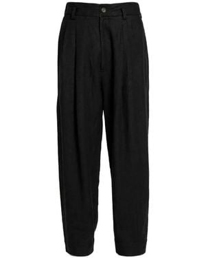 Ziggy Chen Pleated-Detail Pants - Black