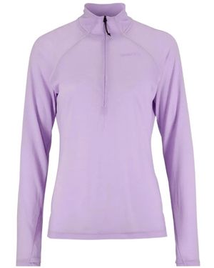 C.r.a.f.t Zip-Fastening Raglan-Sleeve Sweatshirt - Purple