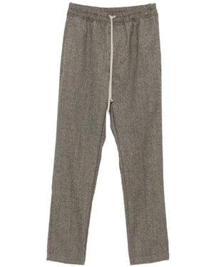 Rick Owens Drawstring Slim-Leg Trousers - Grey