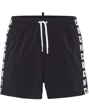 DSquared² Drawstring Swim Shorts - Black