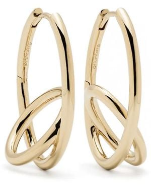Otiumberg 14Kt Vermeil Spiralis Hoop Earrings - Metallic