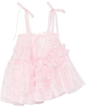 Cecilie Bahnsen Cristina Minidress - Pink