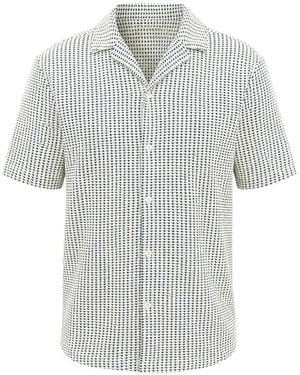 Revolution Short-Sleeved Cuban Shirt - White