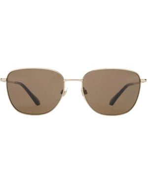 Burberry Metal Check Square Sunglasses - Metallic