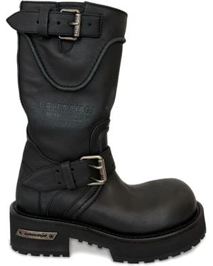Balenciaga Venom バックル レザーブーツ - ブラック