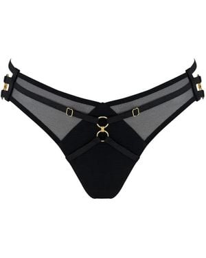 Bordelle Zenna Open-Back Briefs - Black