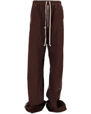 Rick Owens Bela Wide-Leg Trousers - Brown