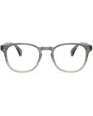 Oliver Peoples Brille Mit Rundem Gestell - Grau