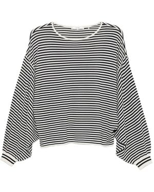 FRAME Gestreifter Pullover - Grau