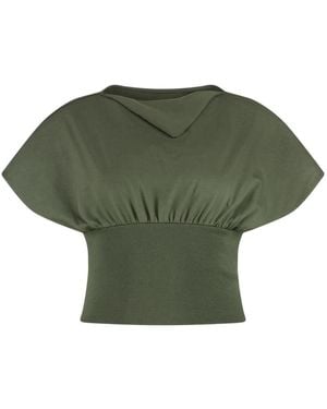 Rick Owens Cotton T-Shirt - Green