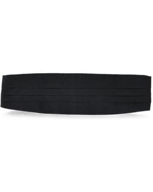Corneliani Pleated Satin Cummerbund - White