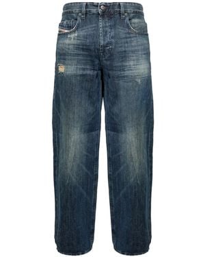 DIESEL "2001 D-Macro" Wide Leg Jeans - Blue