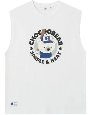 Chocoolate Graphic-Print Tank Top - White