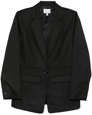 Gestuz Single-Breasted Notched-Lapels Blazer - Black
