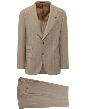 Gabriele Pasini Striped Single-Breasted Suit - Natural