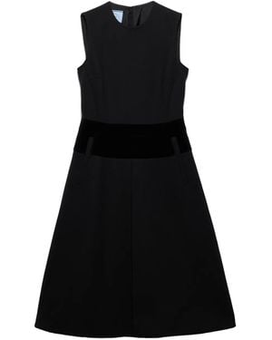 Prada Natté Fabric Dress - Black