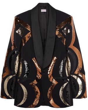 PUCCI Collane Embroidered Blazer - Black