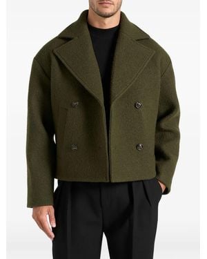Manière De Voir Mika Double-Breasted Jacket - Green