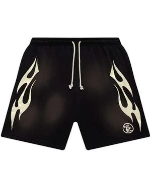 HELLSTAR The Flame Track Shorts - Black