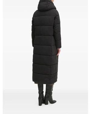 Sandro Ferrone Hooded Quilted Coat - Black