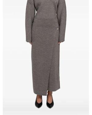 Lauren Manoogian Blanket Long Skirt - Gray
