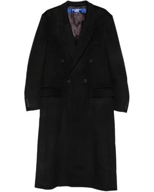 Junya Watanabe Abrigo De Cachemira Con Doble Botonadura De X Comme Des Garçons - Negro