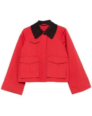 Skall Studio Gaby Jacke Mit Cordkragen - Rot